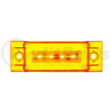 United Pacific 36976B Clearance/Marker Light - "Glo" Light, Amber LED/Amber Lens, Rectangle Design, 16 LED