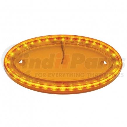 UNITED PACIFIC 38893 - emblem light - 32 led large peterbilt emblem light - amber led/amber lens | 32 led large peterbilt emblem light - amber led/amber lens