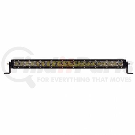 United Pacific 36614 Light Bar - High Power, LED, Spot/Flood Light, Clear Lens, Black Aluminum Housing, Single Row, 20 CREE LED Light Bar, 7000 Lumens, with Mounting Bracket