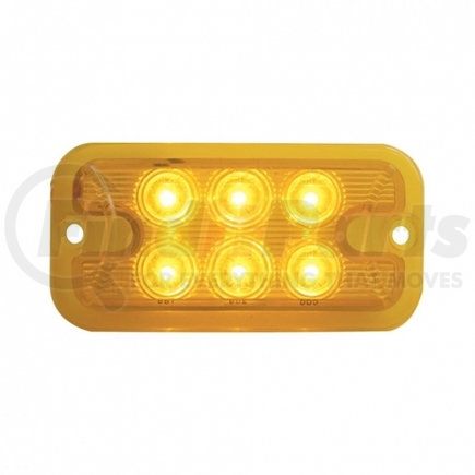 United Pacific 39332 Auxiliary Light - Dual Function, 6 LED, Amber LED,/Amber Lens