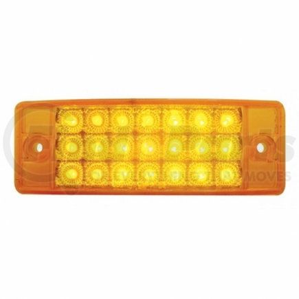 United Pacific 38256B Clearance/Marker Light, Amber LED/Amber Lens, Rectangle Design, with Reflector, 21 LED