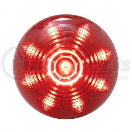 United Pacific 38169 Clearance/Marker Light - Red LED/Red Lens, Beehive Design, 2", 9 LED