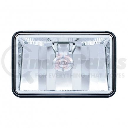 United Pacific 31397 Headlight - 1 High Power, LED, RH/LH, 4 x 6" Rectangle, Chrome Housing, High Beam