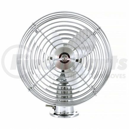 United Pacific 40848 Cabin Fan - 12V, Chrome, with 6" Steel Blades, Heavy Duty