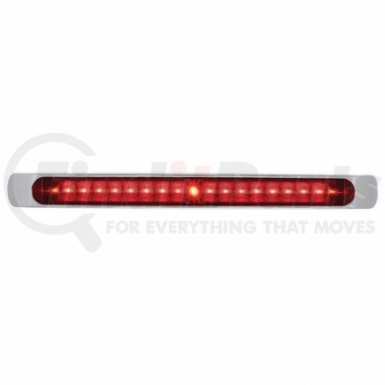 United Pacific 36833 Brake/Tail/Turn Signal Light - 19 LED 17", Bar, with Bezel, Red LED/Red Lens