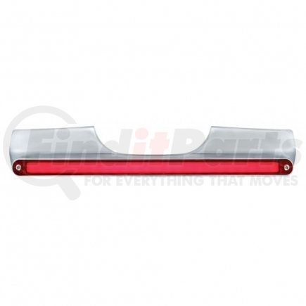 UNITED PACIFIC 71006 Turn Signal Light - Motorcycle, Rear, with 24 LED 12" "Glo" Light Bar, Red LED/Red Lens