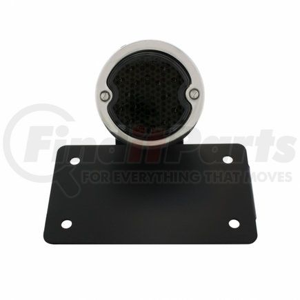 United Pacific 20219 License Bracket - Black, Horizontal, Side Mount, with 1933-1936 Ford Style LED Tail Light