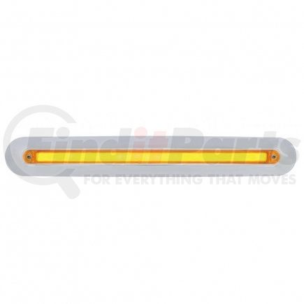 United Pacific 32722 Mirror Light Bar - "Glo" Light, Turn Signal Light, Amber LED and Lens, Chrome/Plastic Housing, 24 LED Light Bar, for Freightliner