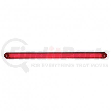 United Pacific 32707 Light Bar - "Glo" Light, Dual Function, Turn Signal Light, Red LED and Lens, Chrome/Plastic Housing, with Chrome Bezel, 24 LED Light Bar