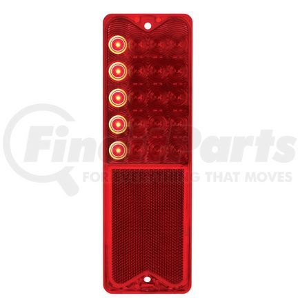 United Pacific CTL6721SEQ Tail Light Lens - 20 LED Sequential, for 1967-1972 Chevy and GMC Fleetside