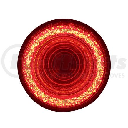 United Pacific 36654B Brake / Tail / Turn Signal Light - Bulk, 4" Round Mirage Light, 24 LED, Red LED/Clear Lens