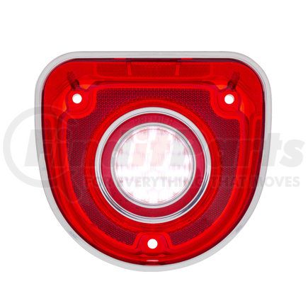 UNITED PACIFIC CBL6851LED Back-Up Light - LED, Red Lens, with Stainless Steel Trim, for 1968 Chevy Caprice & Impala