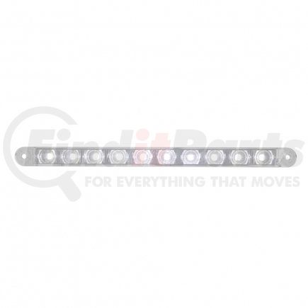 United Pacific 38005B Light Bar - Bulk, 9", 10 LED, Dual Function, Whitel LED, Clear Lens