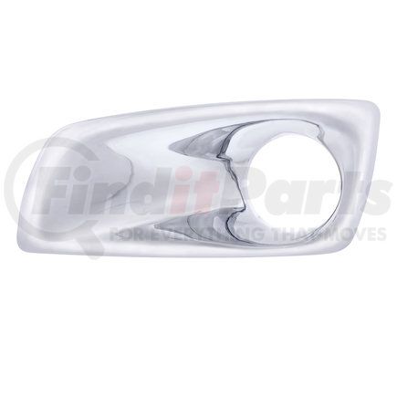 United Pacific 41527 Fog Light Cover - Bumper Light Bezel, Front, LH, Chrome, with Cut-Out, for 2007+ Kenworth T660