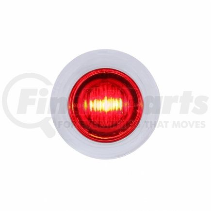UNITED PACIFIC 36601 Auxiliary Light - 3 LED Dual Function Mini Auxiliary/Utility Light, with Bezel, Red LED/Red Lens
