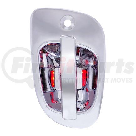 United Pacific 42494 Door Handle - Exterior, RH, 6 Red LED Chrome for Freightliner