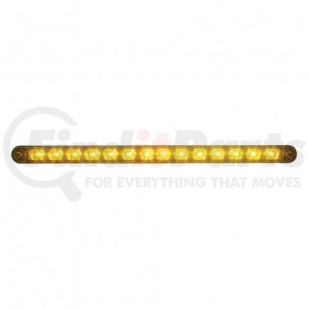 United Pacific 39606 Turn Signal Light - 14 LED 12" Turn Signal Light Bar, with Bezel, Amber LED/Amber Lens