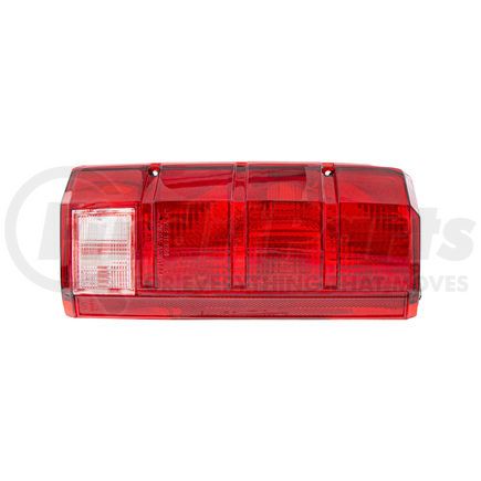 United Pacific 111016 Tail Light Assembly - Plastic, Double Rear Housing, Driver Side, with Red Lens, for 1980-1986 Ford Bronco & Truck