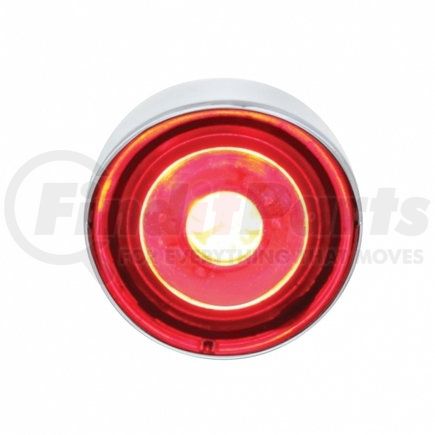 United Pacific 36898 Clearance/Marker Light - Red LED/Red Lens, 1", with Visor, 3 High Power LED