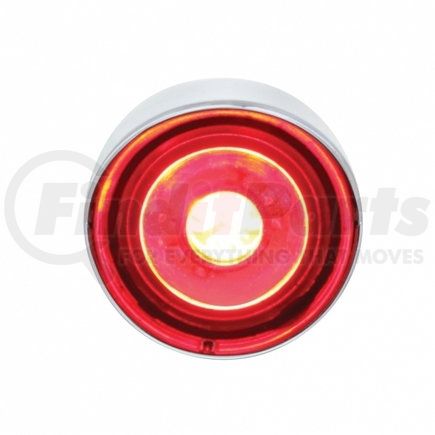 UNITED PACIFIC 36907 Clearance/Marker Light - Red LED/Clear Lens, 1", with Visor, 3 High Power LED