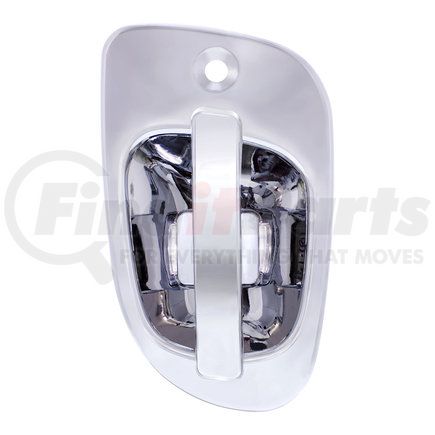 UNITED PACIFIC 42496 Door Handle - Exterior, RH, 6 White LED, Chrome for Freightliner
