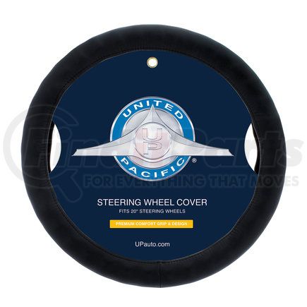 United Pacific 70139 Accessory Steering Wheel Cover - 20" Black Steering Wheel Cover