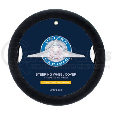 UNITED PACIFIC 70139 - accessory steering wheel cover - 20" black steering wheel cover | 20" black steering wheel cover