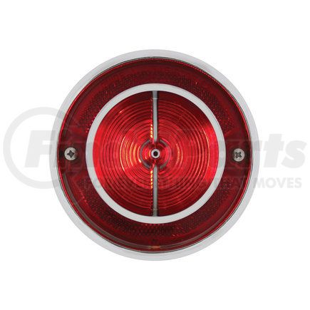 United Pacific C6300 Tail Light Lens - with Chrome Rim, for 1963 Chevy Impala