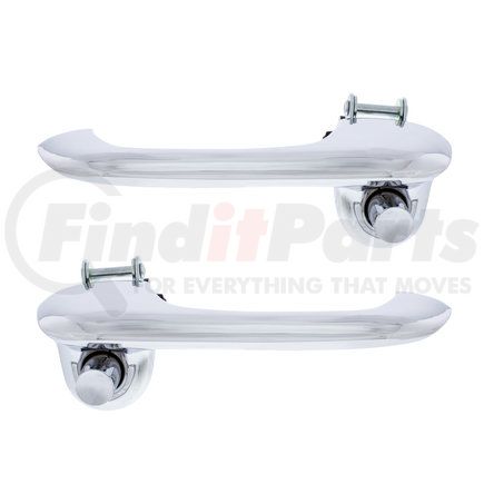 UNITED PACIFIC 110824 - exterior door handle - chrome outside door handle set for 1966-77 ford bronco and 1965-70 mustang | chrome outside door handle set for ford bronco (1966-1977) & mustang (1965-1970)