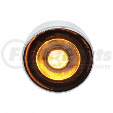 United Pacific 36901 Auxiliary Light - 3 LED 1" Dual Function Auxiliary/Utility Light, with Visor, Amber LED/Clear Lens