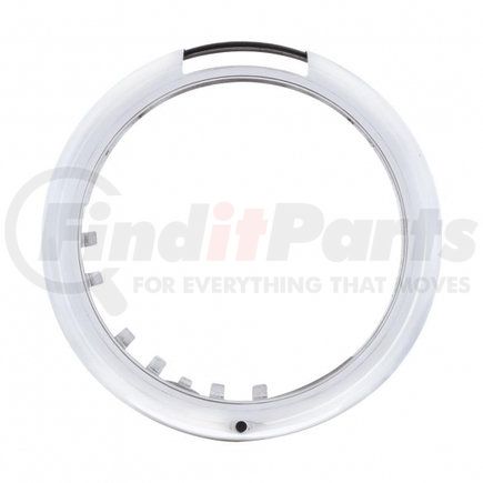 United Pacific 30397 Headlight Bezel - Stainless Steel, "Classic", with LED Turn Signal Cut-Out