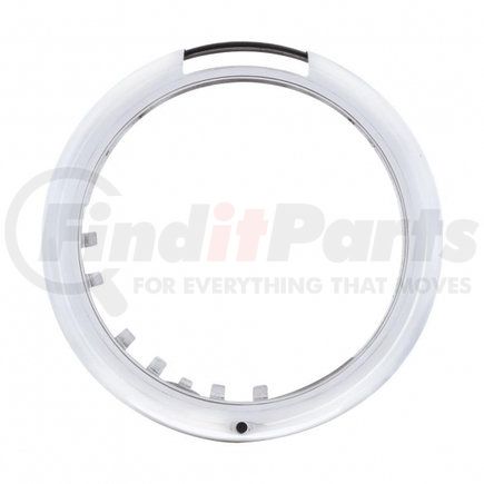UNITED PACIFIC 30397 Headlight Bezel - Stainless Steel, "Classic", with LED Turn Signal Cut-Out