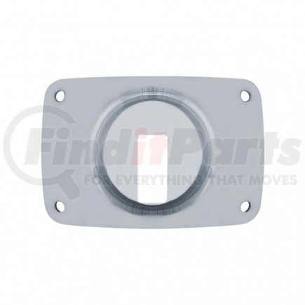 United Pacific 30369-4 Headlight Mount - Headlight Inner Mounting Base Plate, Stainless, for Peterbilt