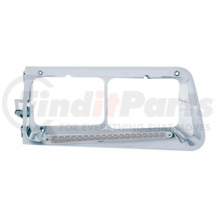 United Pacific 32489 Headlight Bezel - 19 LED, Amber LED/Clear Lens, for Freightliner FLD