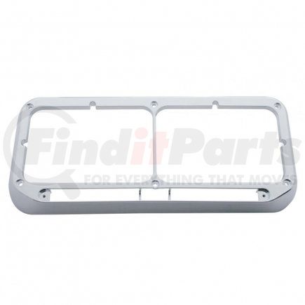 United Pacific 32380B Headlight Bezel - Rectangular, Dual, LED Cut-Out