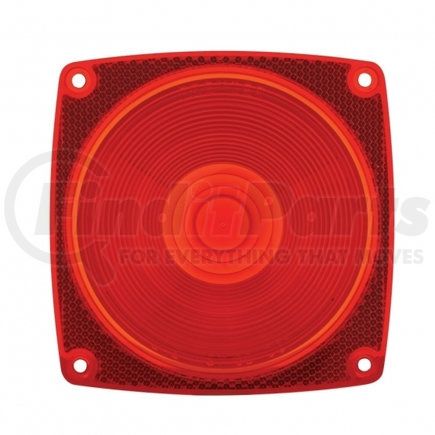 United Pacific 33083 Combination Light Lens - Red, for Headlight/Turn Signal Combination Light