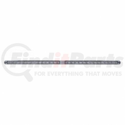 United Pacific 36791 Light Bar - LED, Turn Signal Light, Blue LED, Clear Lens, Chrome/Plastic Housing, with Bezel, 14 LED Per Light Bar