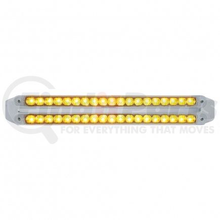 United Pacific 37680 Turn Signal Light - Dual 19 LED 12" Reflector Light Bars, Amber LED/Clear Lens