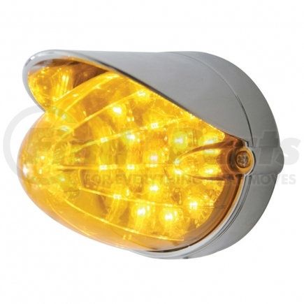 United Pacific 37715 Auxiliary Light - 19 LED Reflector Grakon 1000 Flush Mount Kit, with Visor, Amber LED/Amber Lens