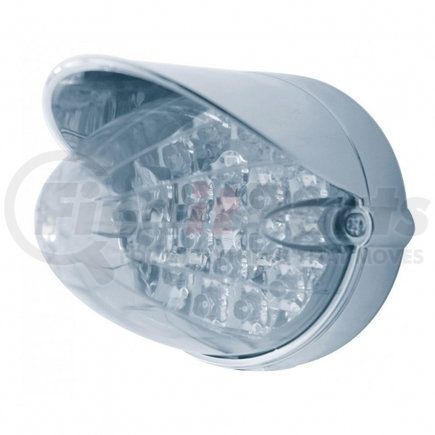 United Pacific 37716 Auxiliary Light - 19 LED Reflector Grakon 1000 Flush Mount Kit, with Visor, Amber LED/Clear Lens