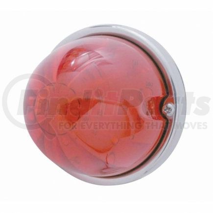 UNITED PACIFIC 37901 - truck cab light - 17 led dual function watermelon flush mount kit - red led/red lens | 17 led dual function watermelon flush mount kit - red led/red lens