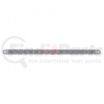 United Pacific 37898B Light Bar - Sequential, Auxiliary Light, Amber LED, Clear Lens, 14 LED Light Bar
