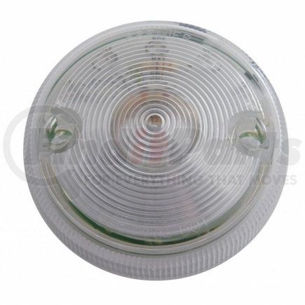United Pacific 38034 Marker Light - Single Face, LED, without Housing, 15 LED, Clear Lens/Amber LED, 3" Lens, Round Design