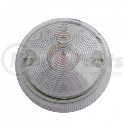 United Pacific 39431 Marker Light - Single Face, LED, Dual Function, without Housing, 15 LED, Clear Lens/Red LED, 3" Lens, Round Design