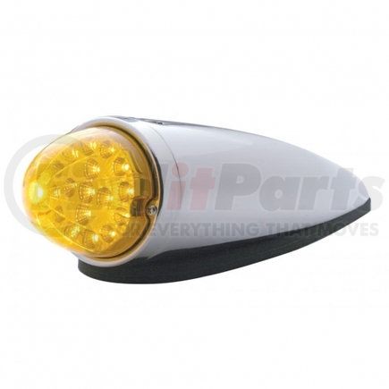 United Pacific 39535 Truck Cab Light - 17 LED Watermelon Clear Reflector, Amber LED/Amber Lens