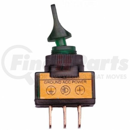 United Pacific 40094 Toggle Switch - Glow Duck Bill, Single Throw, 20 Amps, Green