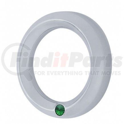 United Pacific 40689 Gauge Bezel - Gauge Cover, Small, with Green Diamond, for 2006+ Peterbilt Signature