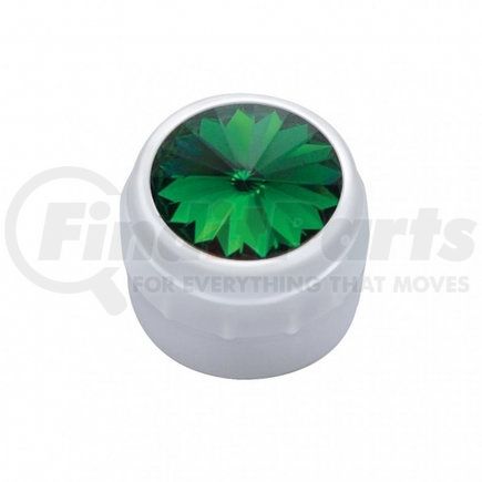 United Pacific 41269 Radio Knob - Delphi,, with Green Diamond