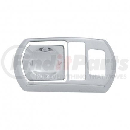 UNITED PACIFIC 41421 - door switch trim panel - 2006+ kenworth mirror switch cover | chrome plastic mirror switch cover for 2006+ kenworth w900/t800