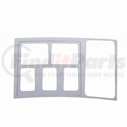 UNITED PACIFIC 41621 - dashboard panel - volvo stainless center switch panel with vent trim | volvo stainless center switch panel with vent trim
